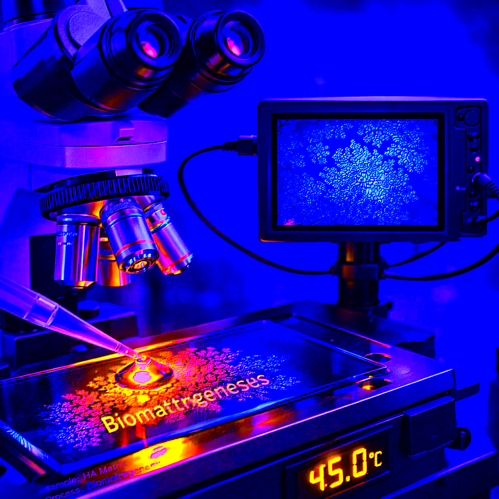 Biomatrixgenesis hyaluronic acid matrix observation